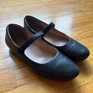 Black Velcro Mary Janes